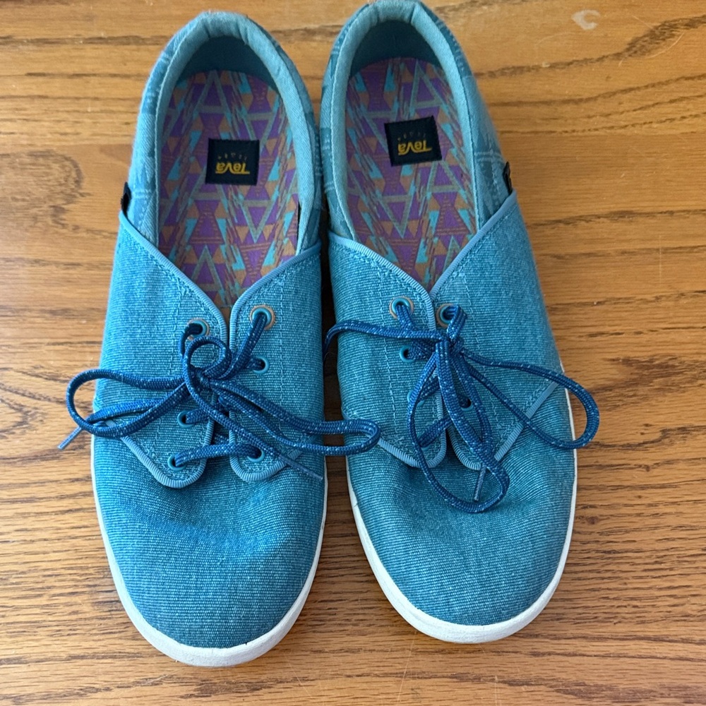 Teal Casual Lace-Up Teva Shoes
